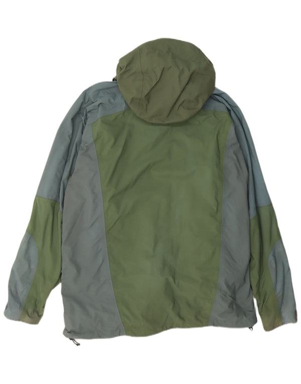 Berghaus Ανδρικό μπουφάν βροχής με κουκούλα UK 40 Large Green Colourblock Nylon