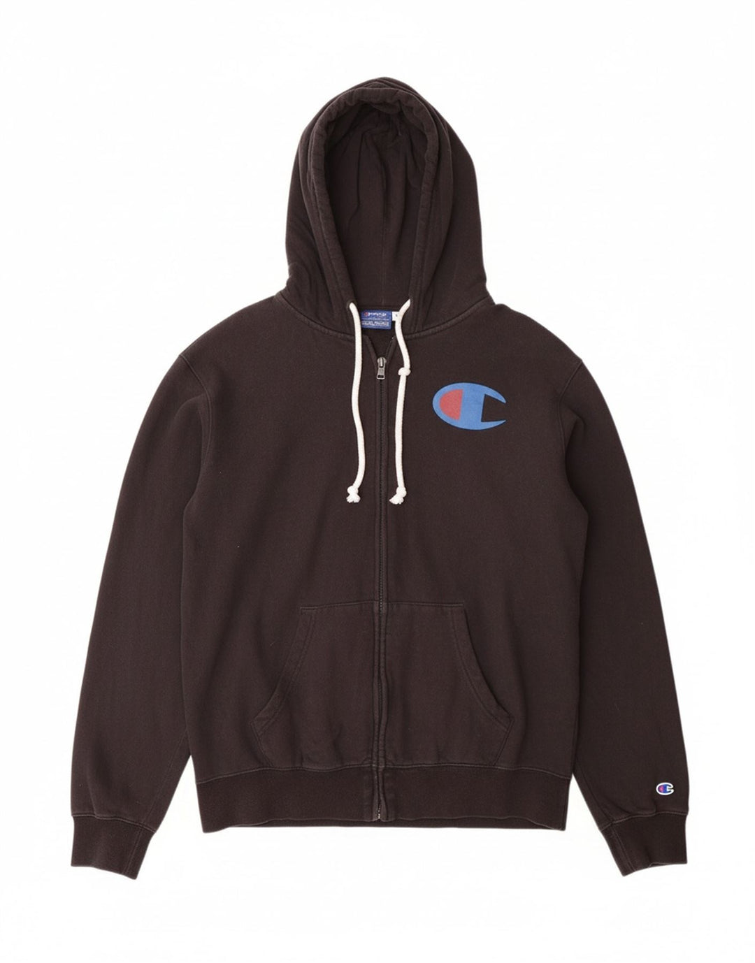 CHAMPION Mens Zip Hoodie Sweater Medium Black Cotton Vintage Champion and Second-Hand Champion from Messina Hembry 