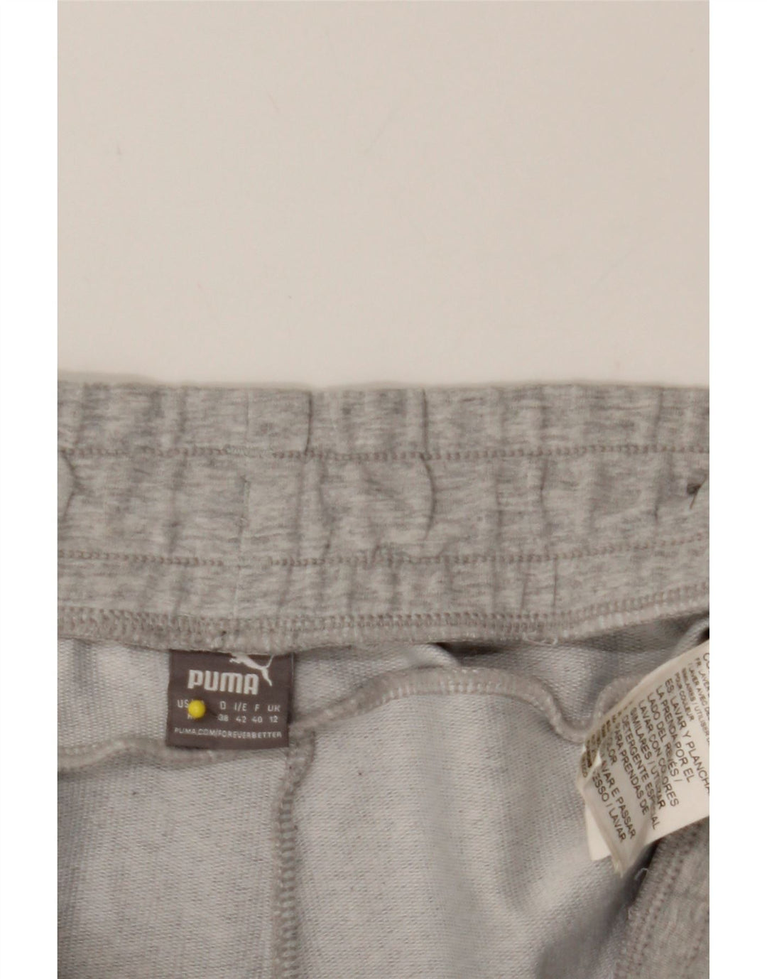 PUMA Womens Tracksuit Trousers Joggers UK 12 Medium  Grey Colourblock Vintage Puma and Second-Hand Puma from Messina Hembry 