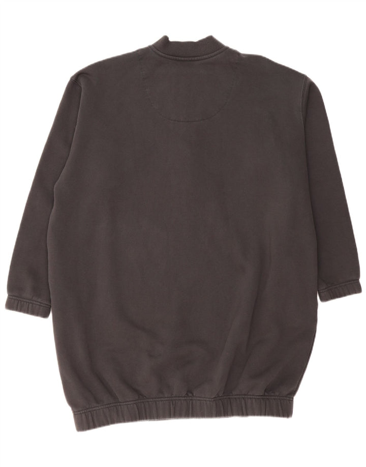 ADIDAS Γυναικεία φούτερ με φερμουάρ με λαιμόκοψη UK 24/26 2XL Γκρι