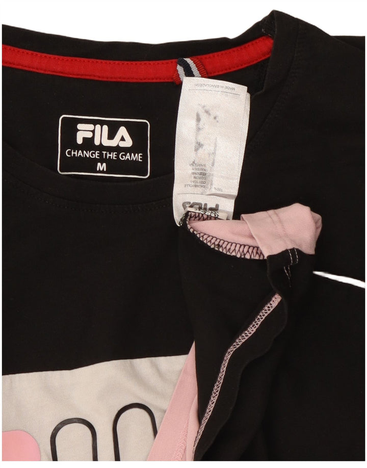 Γυναικείο γραφικό μπλουζάκι FILA Top UK 12 μεσαίο πολύχρωμο μπλοκ
