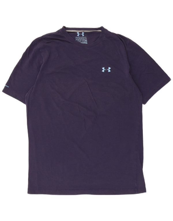 Ανδρικό μπλουζάκι Under Armour Heat Gear Top Large Navy Blue από βαμβάκι