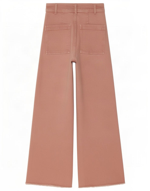 Zara Γυναικείο Wide Leg Jeans EU 34 2XS W24 L28 Pink