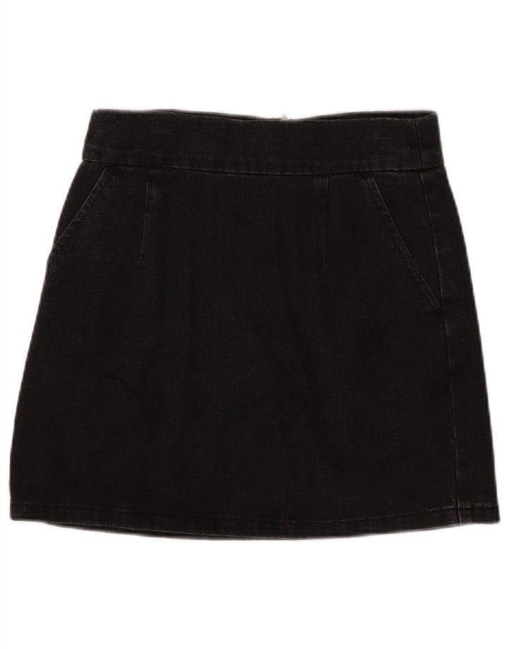 Topshop Γυναικεία Μίνι Τζιν Φούστα W28 Μεσαία Μαύρη Βαμβακερή