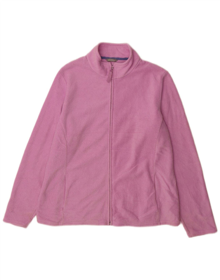 Marks & Spencer Γυναικείο Fleece Jacket UK 20 2XL Pink Polyester