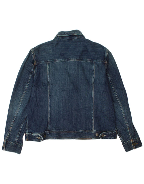 Eddie Bauer Γυναικείο Τζιν Μπουφάν UK 18 XL Navy Blue Cotton