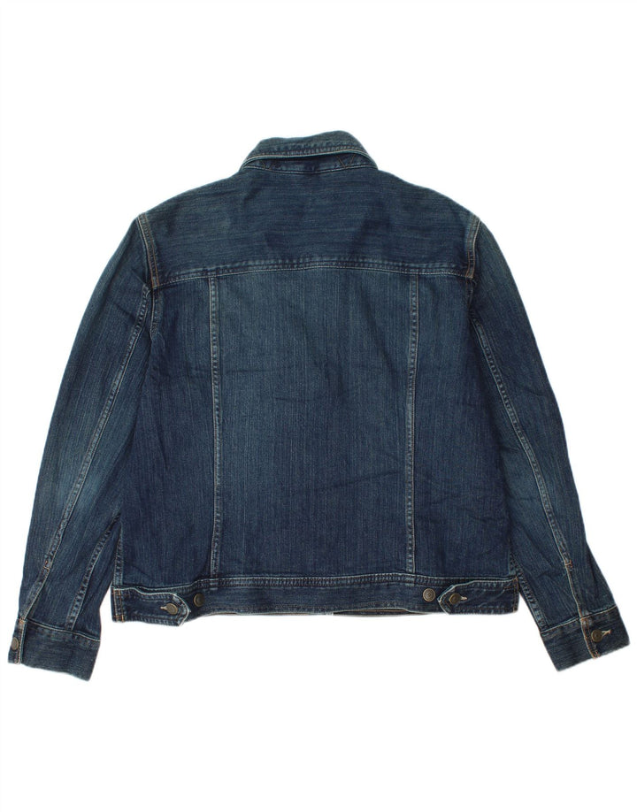 Eddie Bauer Γυναικείο Τζιν Μπουφάν UK 18 XL Navy Blue Cotton