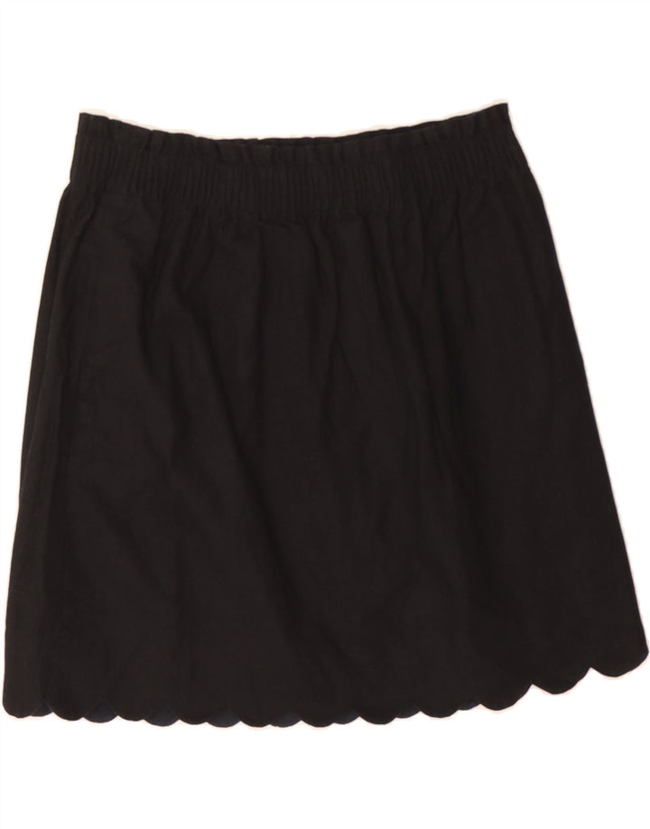 J. CREW Womens A-Line Skirt US 8 Medium W28  Black Cotton Vintage J. Crew and Second-Hand J. Crew from Messina Hembry 