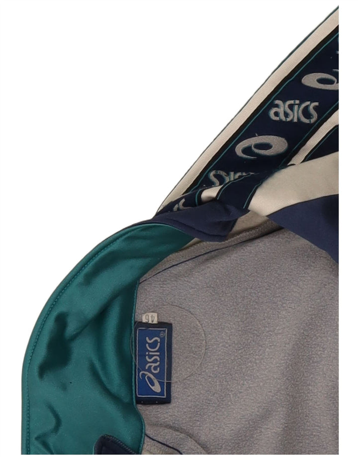 Ανδρική φόρμα γυμναστικής γραφικής Asics Top Jacket IT 46 Small Navy Blue Colourblock