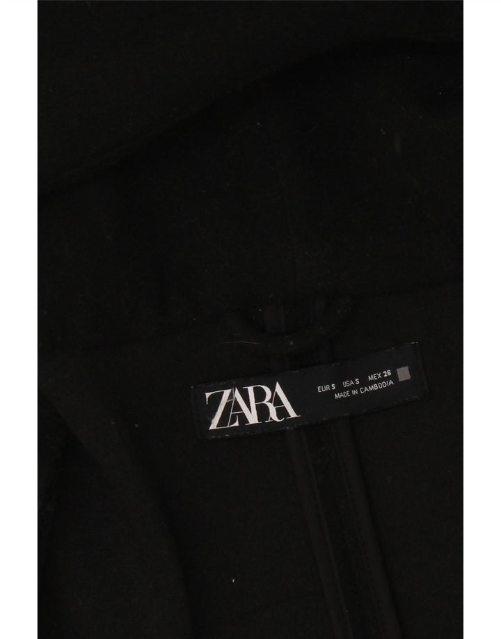 Zara Γυναικείο Πανωφόρι με Κουκούλα UK 10 Small Black