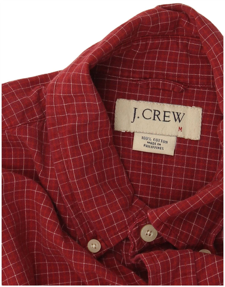 Ανδρικό φανελένιο πουκάμισο J. CREW, μεσαίο μπορντό, βαμβακερό