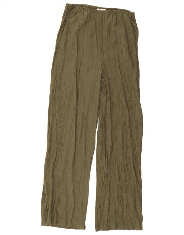 Marks & Spencer Γυναικείο Μακρύ παντελόνι Chino UK 12 Medium W32 L31 Khaki