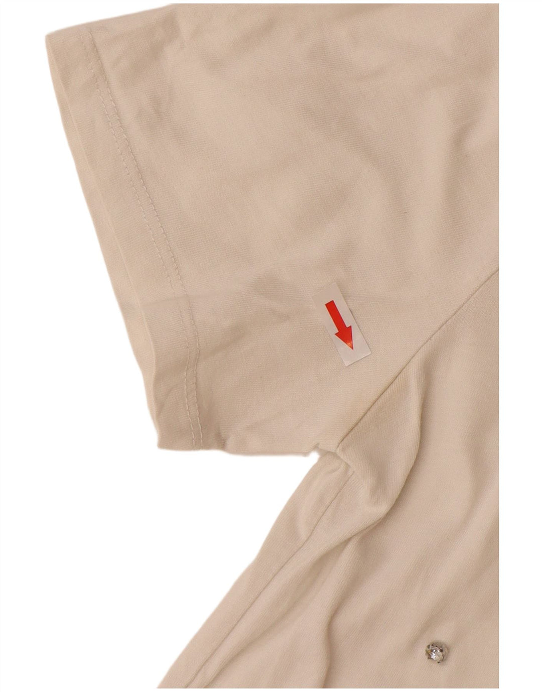 Zara Γυναικείο T-Shirt Top UK 14 Μεσαίο λευκό βαμβακερό