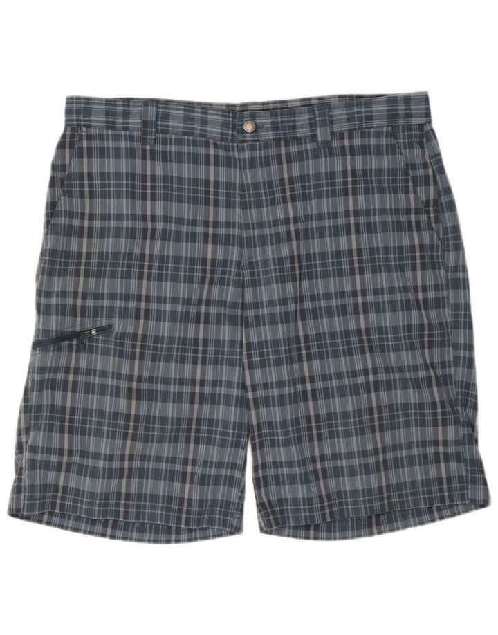 Ανδρικό σορτς Cargo Columbia W40 XL Blue Check Polyester