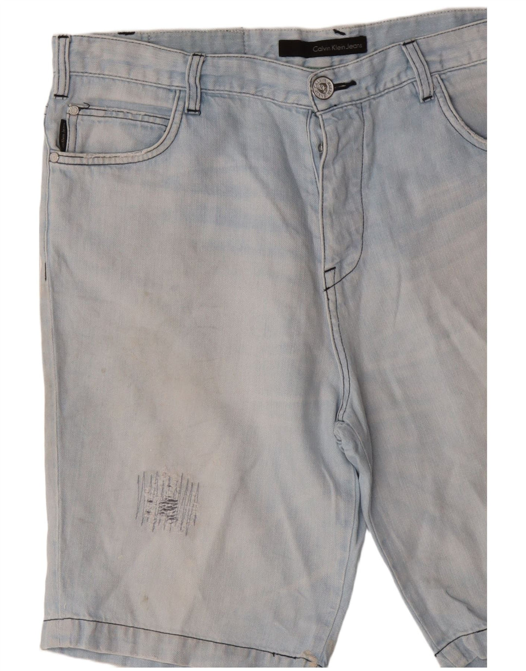 Ανδρικό τζιν σορτς Calvin Klein Distressed W36 Large Blue