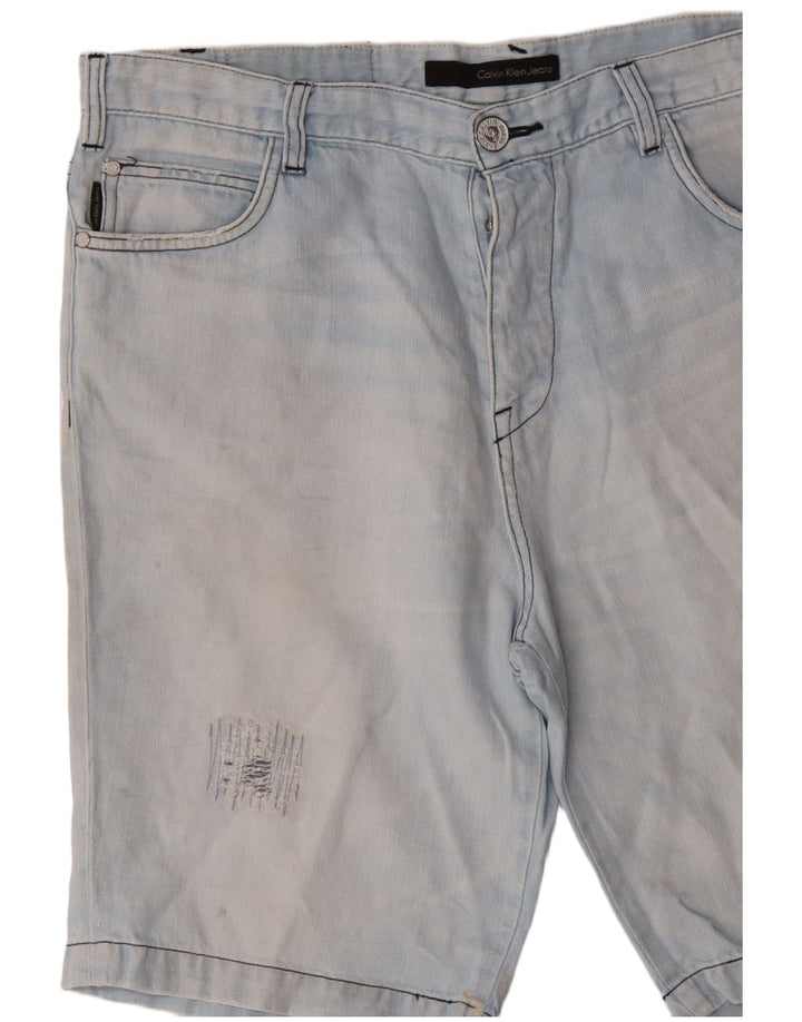 Ανδρικό τζιν σορτς Calvin Klein Distressed W36 Large Blue
