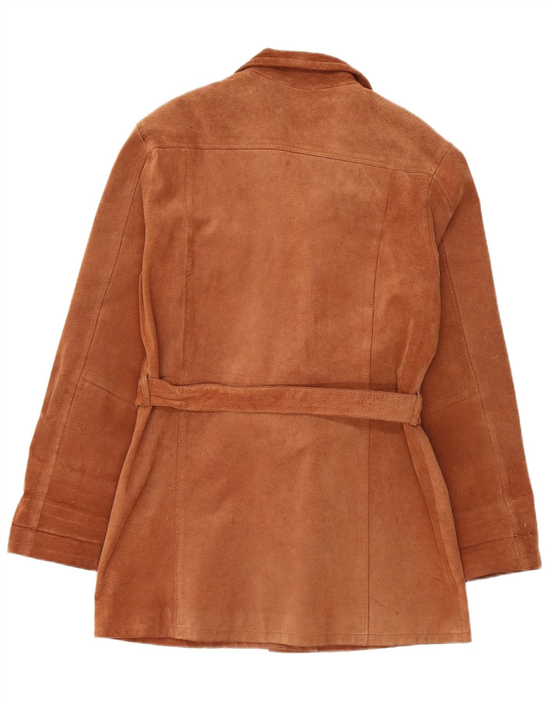 Vintage Γυναικείο Suede Jacket UK 14 Medium Brown Δερμάτινο