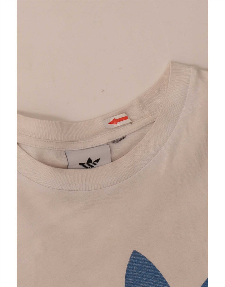 Ανδρικό γραφικό T-Shirt Adidas Top Medium White