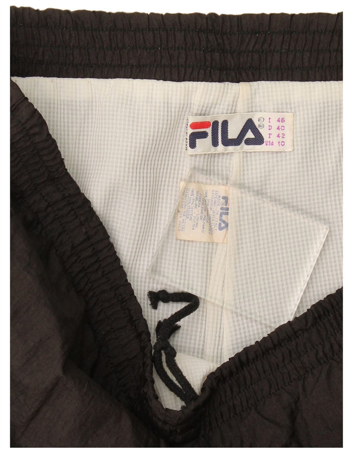 Fila Γυναικεία αθλητική φόρμα Παντελόνι Joggers US 10 Large Black Polyamide