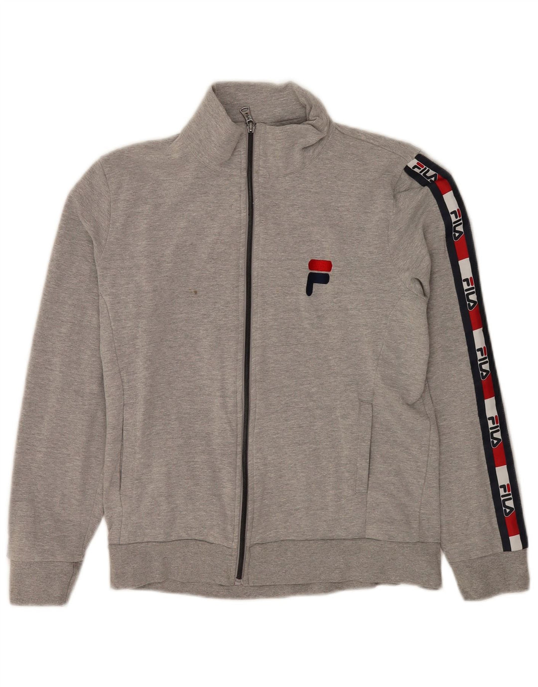 Γυναικεία φόρμα γραφικών Fila Top Jacket UK 12 Medium Grey Colourblock