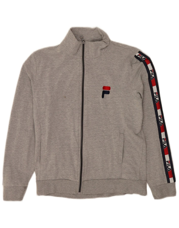 Γυναικεία φόρμα γραφικών Fila Top Jacket UK 12 Medium Grey Colourblock