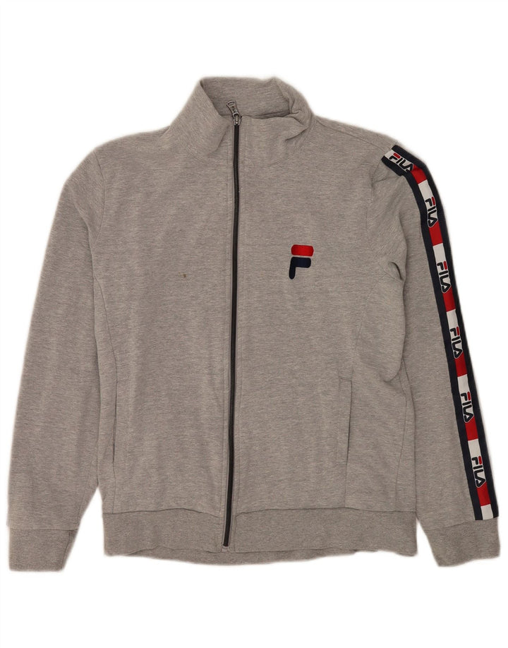 Γυναικεία φόρμα γραφικών Fila Top Jacket UK 12 Medium Grey Colourblock
