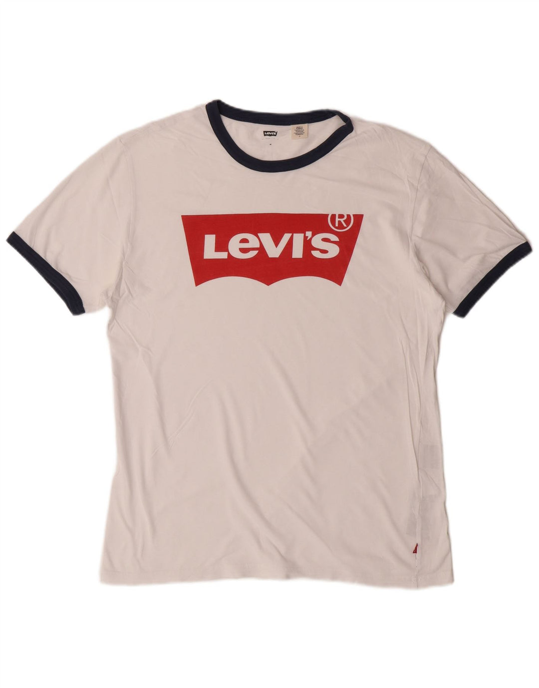Ανδρικό γραφικό μπλουζάκι LEVI'S Top Medium White Cotton Classic