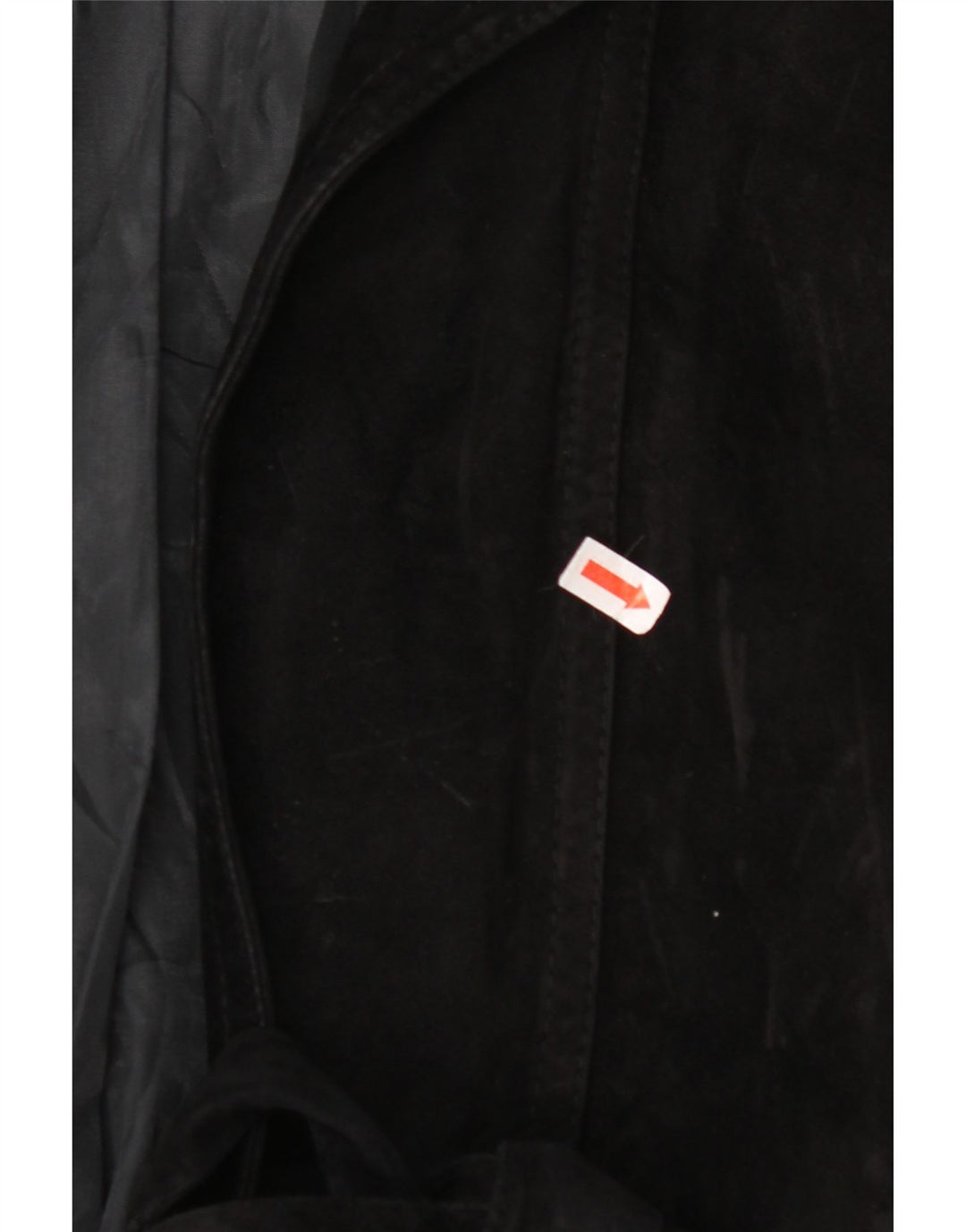 VINTAGE Γυναικείο Suede Jacket UK 14 Large Black