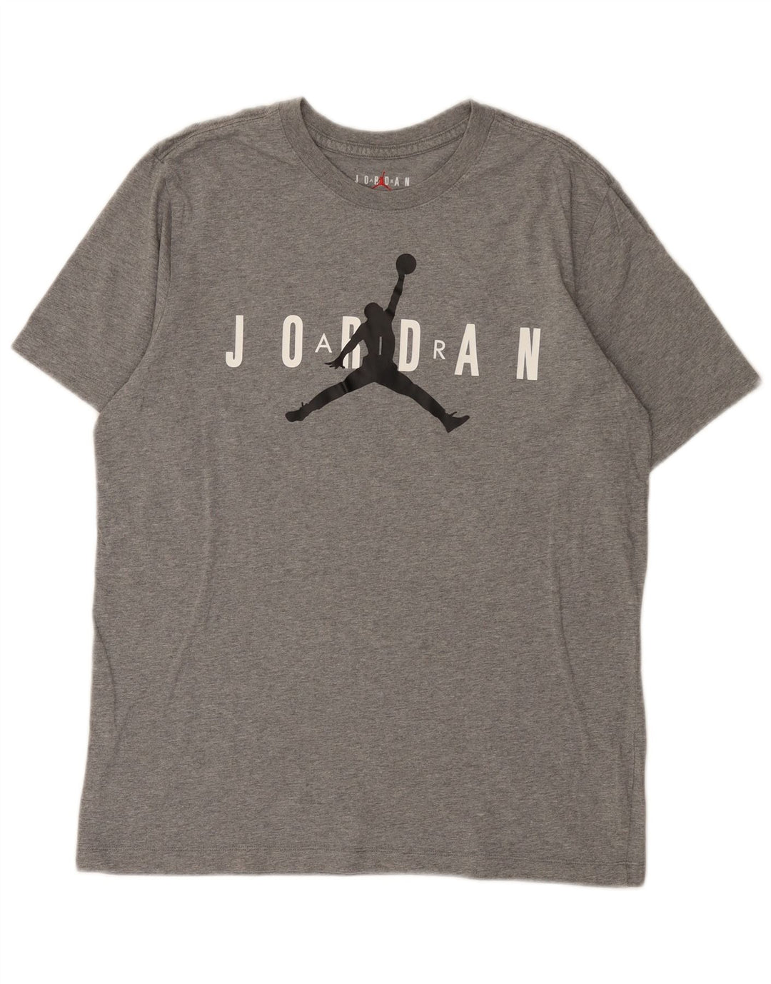 Ανδρικό γραφικό μπλουζάκι Jordan από βαμβακερό μεσαίο γκρι χρώμα