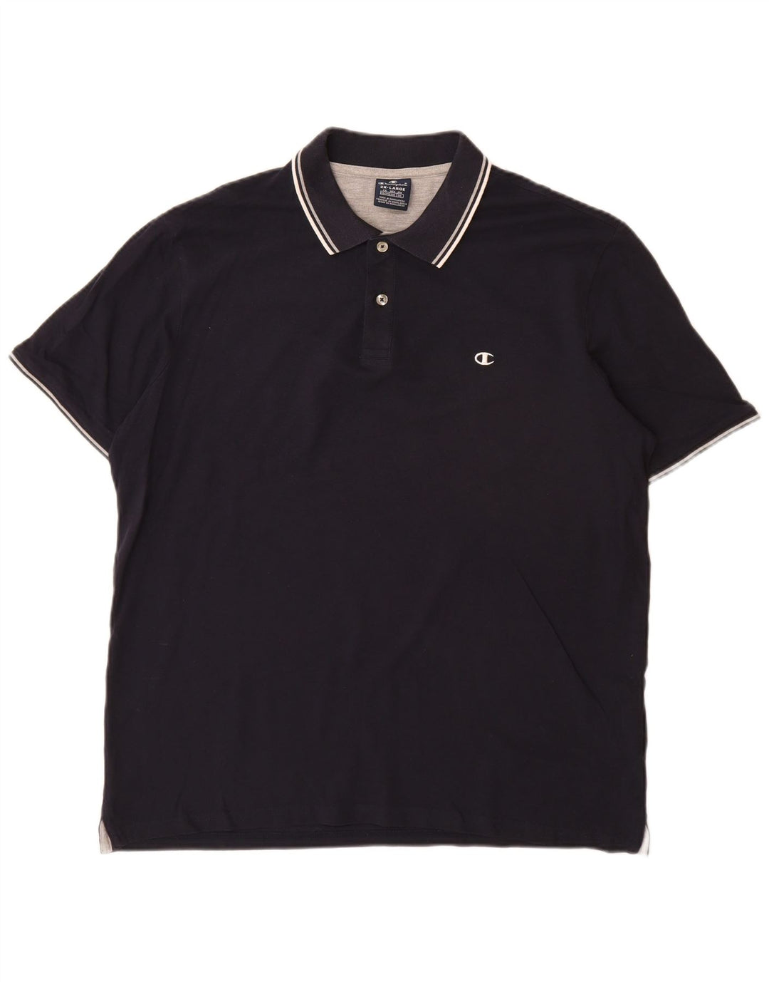 Ανδρικό μπλουζάκι πόλο CHAMPION 2XL Navy Blue Cotton