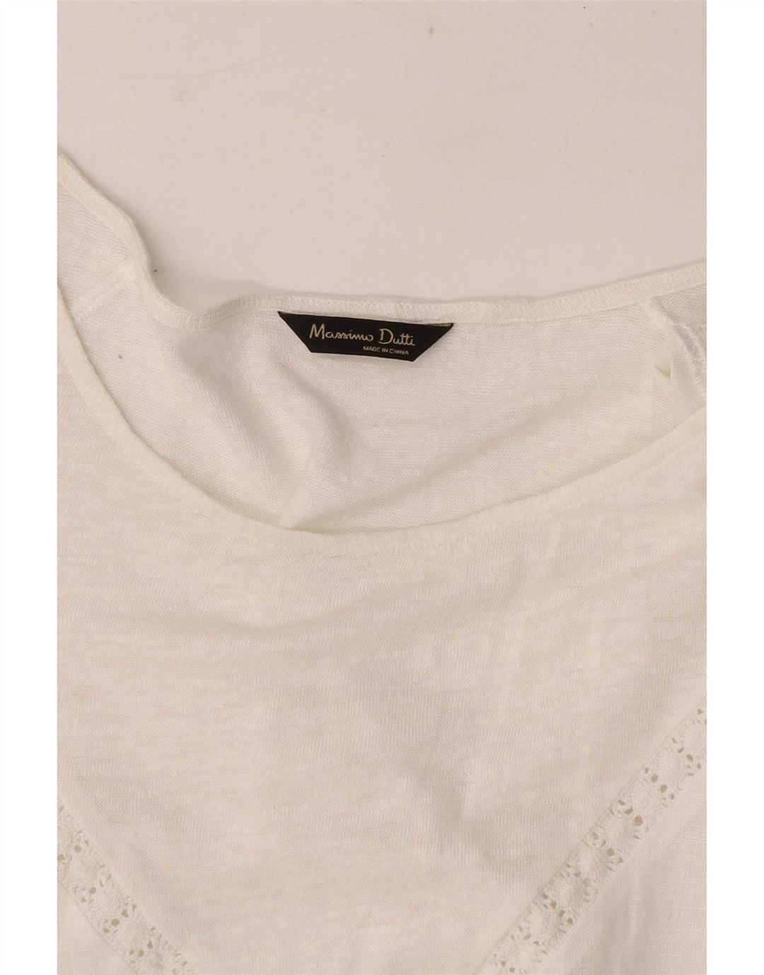 Massimo Dutti Γυναικεία Μπλούζα Τοπ UK 12 Medium White