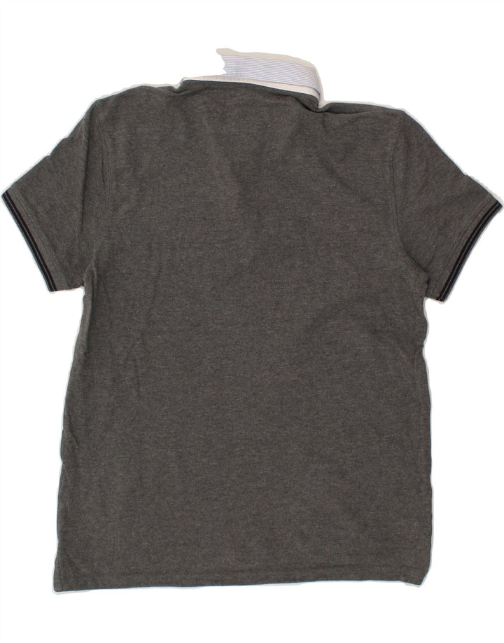 MASSIMO DUTTI Mens Casual Fit Polo Shirt Small Grey Cotton Vintage Massimo Dutti and Second-Hand Massimo Dutti from Messina Hembry 