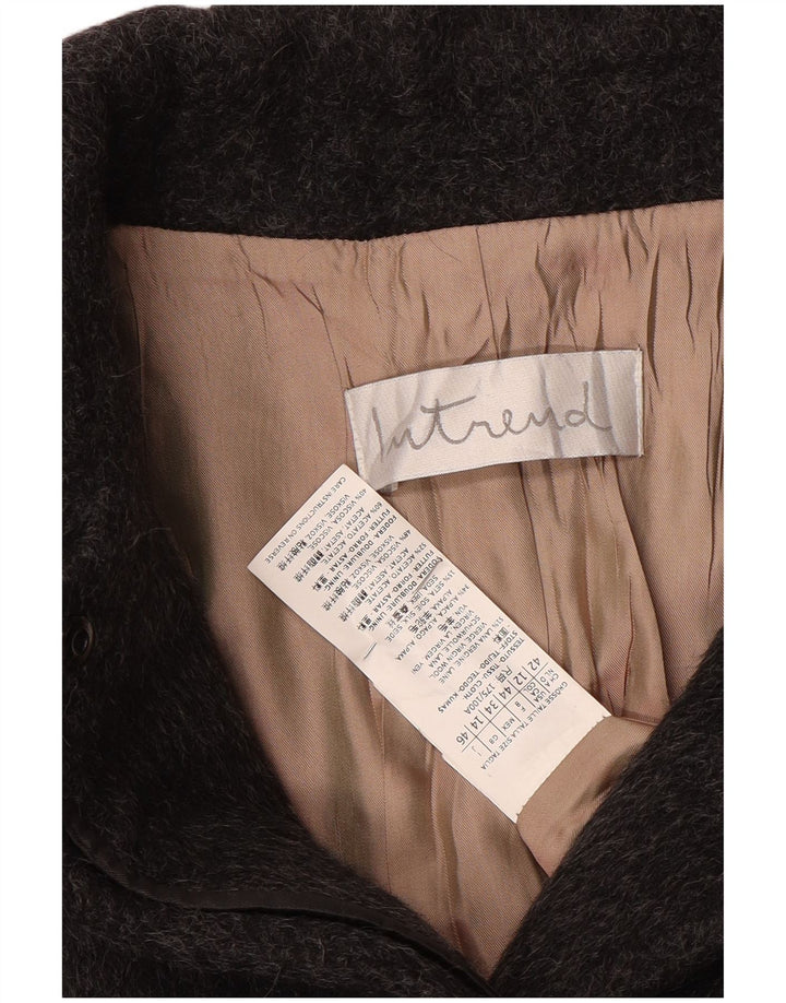 Intrend Γυναικείο Παλτό UK 14 Large Grey Wool