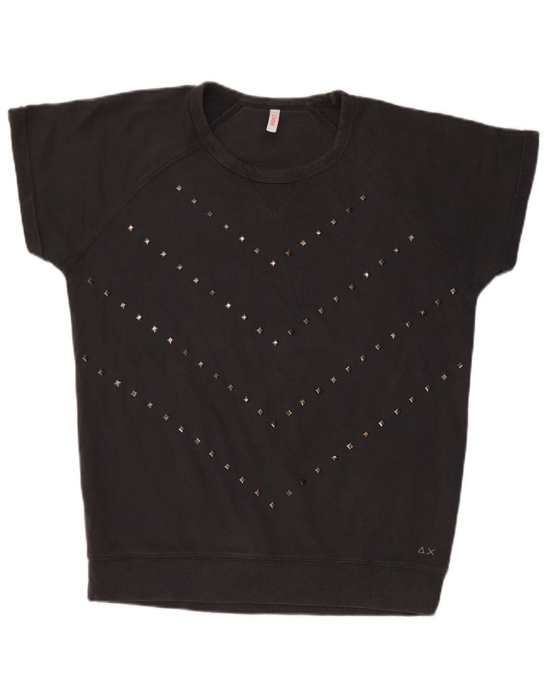 Sun68 Γυναικείο Φούτερ με κοντό μανίκι Jumper UK 14 Μεσαίο μαύρο βαμβακερό