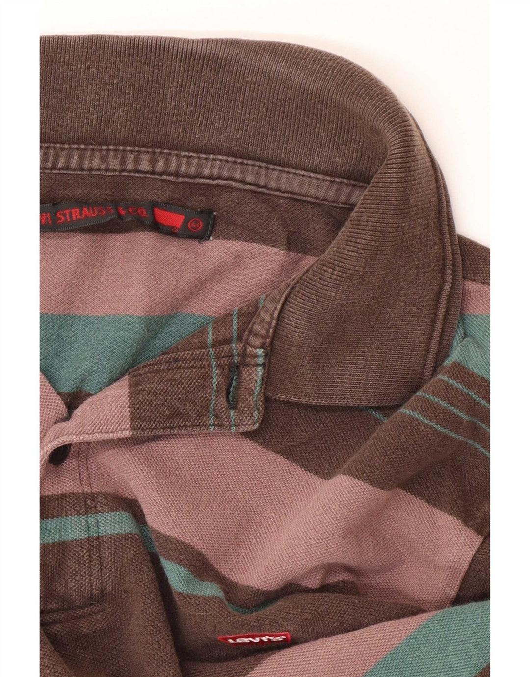 Ανδρικό μακρυμάνικο μπλουζάκι πόλο Levi's μεσαίο πολύχρωμο ριγέ