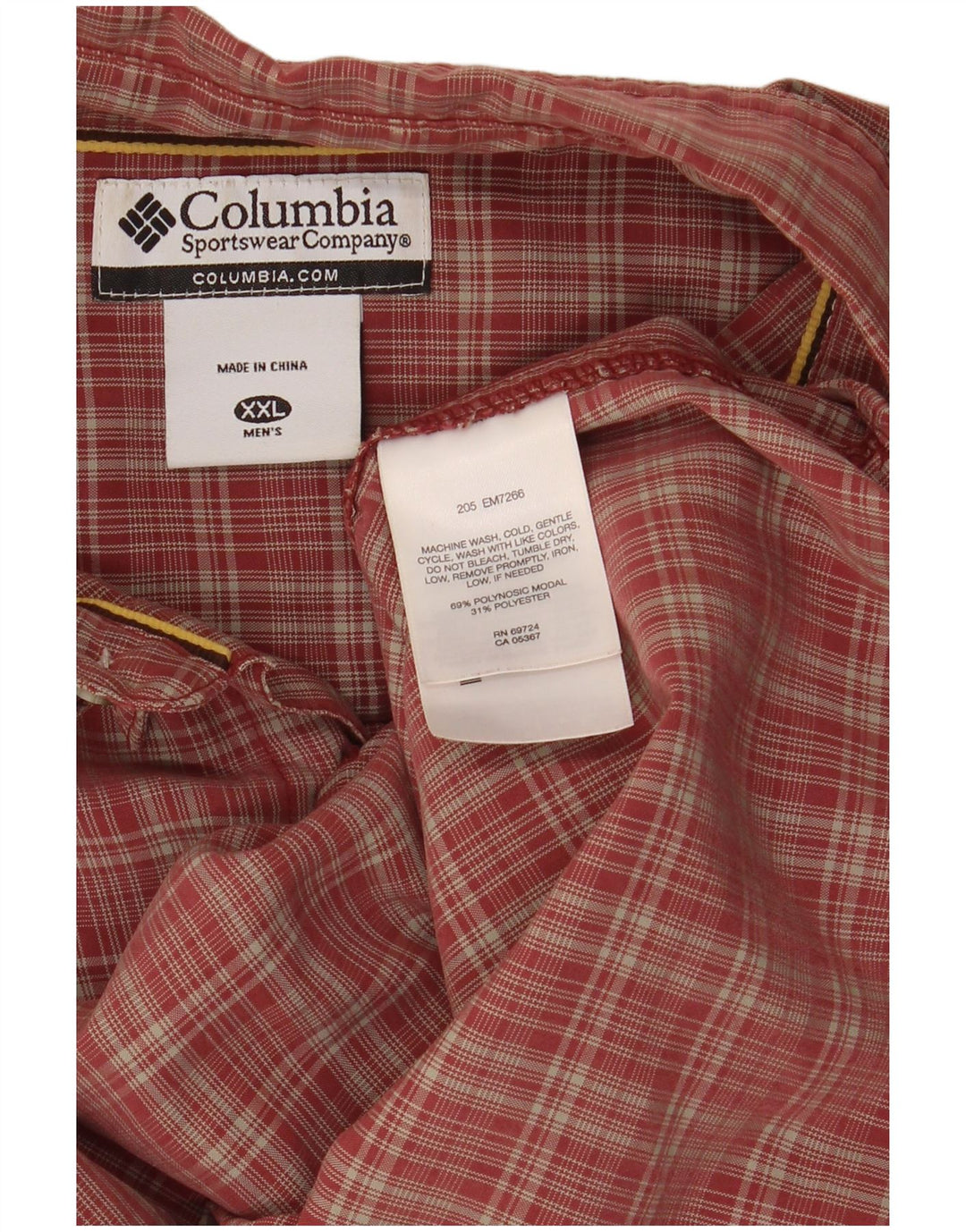 Ανδρικό καρό πουκάμισο Columbia 2XL Red Check Modal