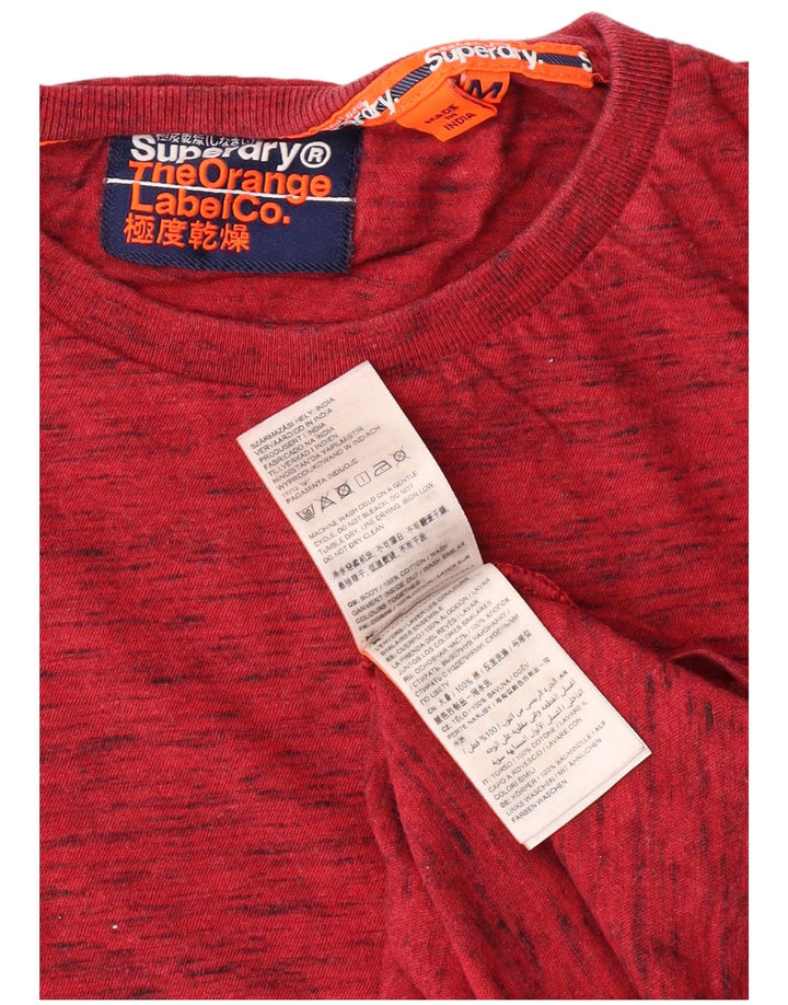 Ανδρικό T-Shirt Superdry Top Βαμβακερό με μεσαίο κόκκινο χρώμα