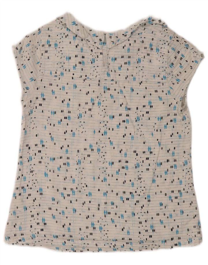 White Stuff Γυναικεία Μπλούζα Τοπ UK 8 Small Geometric Cotton