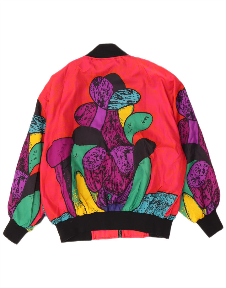 Vintage Γυναικείο Abstract Pattern Bomber Jacket IT 46 Large πολύχρωμο