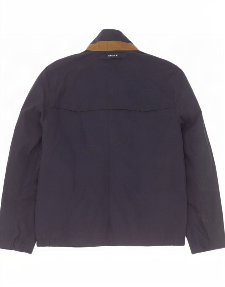 Nautica Ανδρικό Bomber Jacket UK 40 Large Navy Blue Polyester