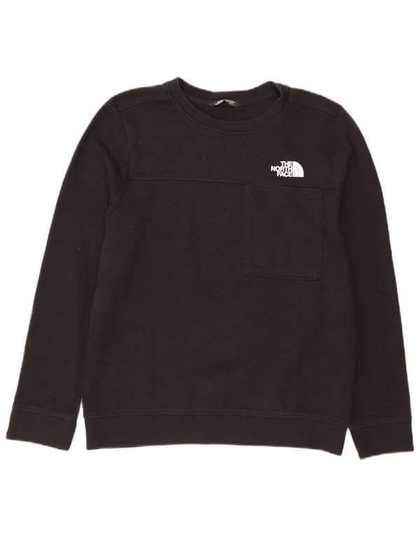 The North Face Boys Sweatshirt Jumper 14-15 Years XL Black Cotton