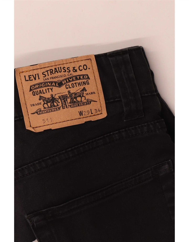 Levi's Mens 511 Slim Casual Παντελόνι W29 L26 Μαύρο