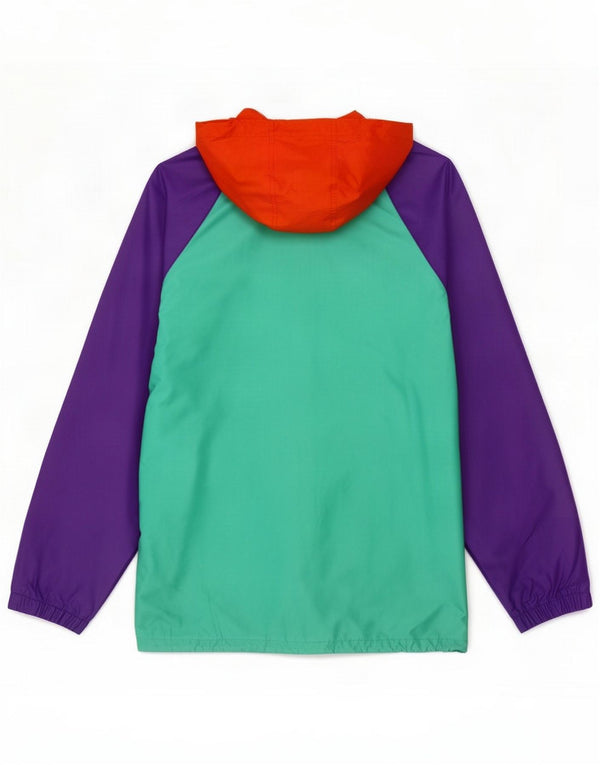J Jeantex Boys Hooded Rain Jacket 15-16 Years Πολύχρωμο Colourblock PVC