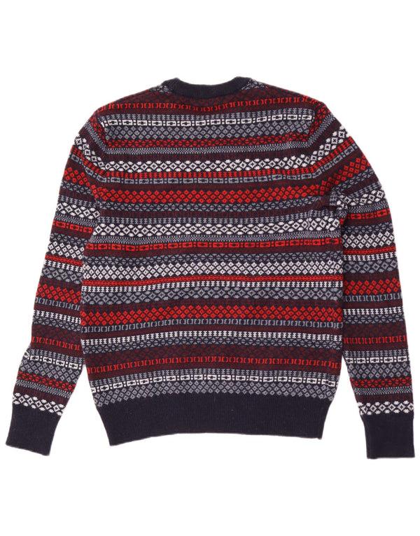 Ανδρικό πουλόβερ Gap Crew Neck Jumper Μικρό Navy Blue γεωμετρικό μαλλί αρνιού