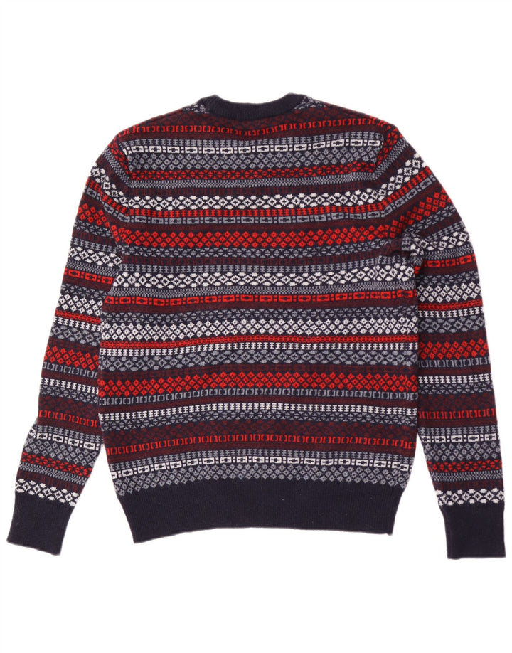 Ανδρικό πουλόβερ Gap Crew Neck Jumper Μικρό Navy Blue γεωμετρικό μαλλί αρνιού