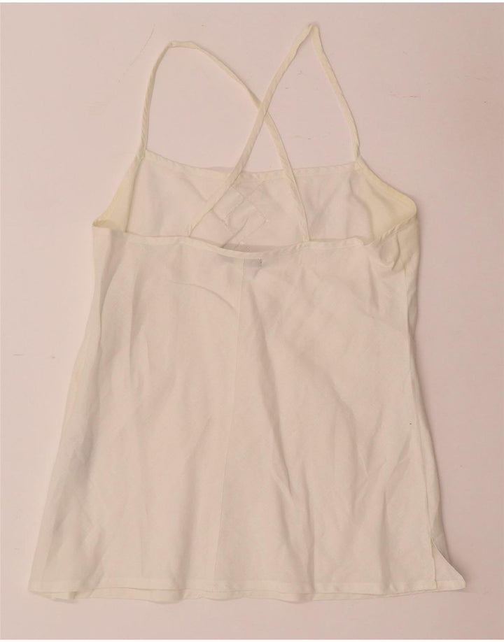 Sara Glenzer Γυναικεία Cami Top IT 46 Λευκό Λευκό Λευκό