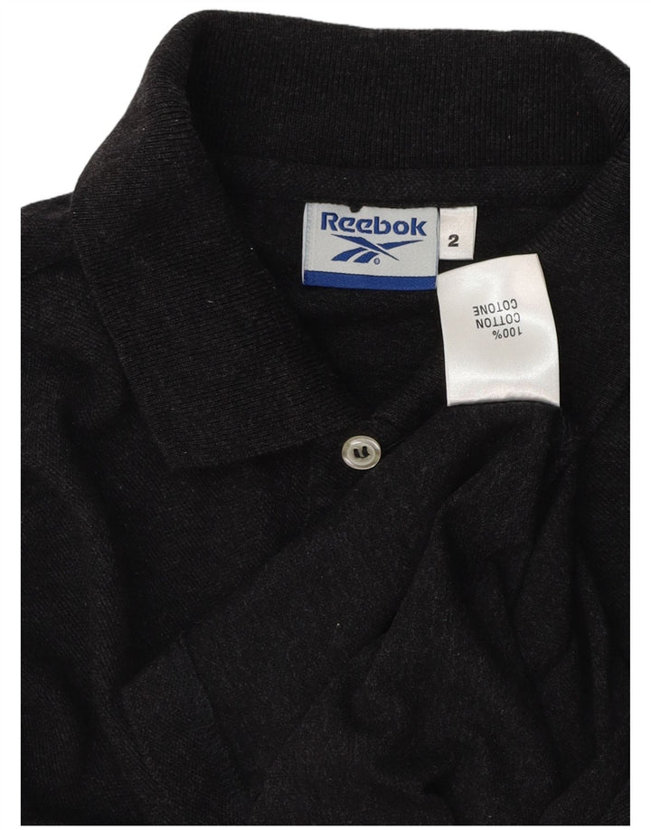 Ανδρικό πουκάμισο πόλο REEBOK από μεσαίο γκρι βαμβακερό