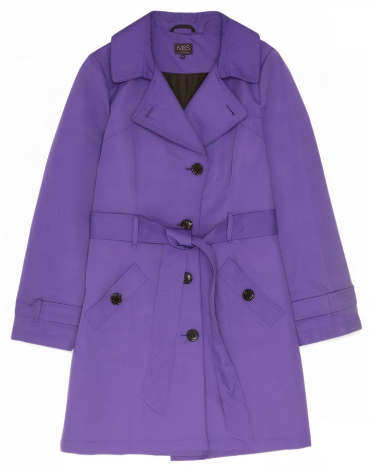 Marks & Spencer Γυναικεία καμπαρντίνα UK 12 Medium Purple Polyester