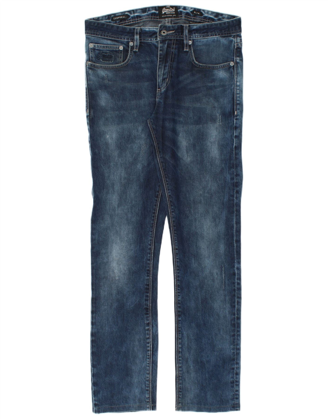 Superdry Ανδρικό τζιν Corporal Slim W32 L32 Μπλε βαμβακερό