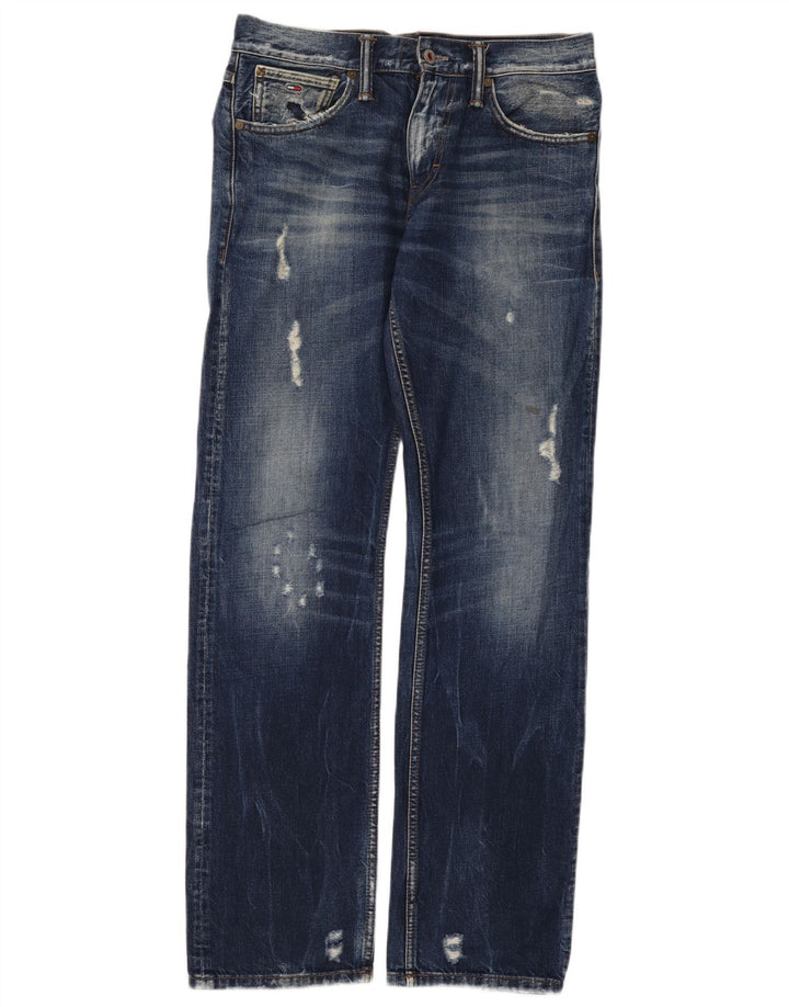 Tommy Hilfiger Γυναικεία Ryder Distressed Regular Straight Jeans W29 L32 Blue